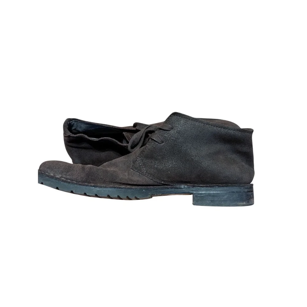 John Varvatos Chukka Boots Mens 11 M Brown Suede Hipster Preppy Crepe Soles